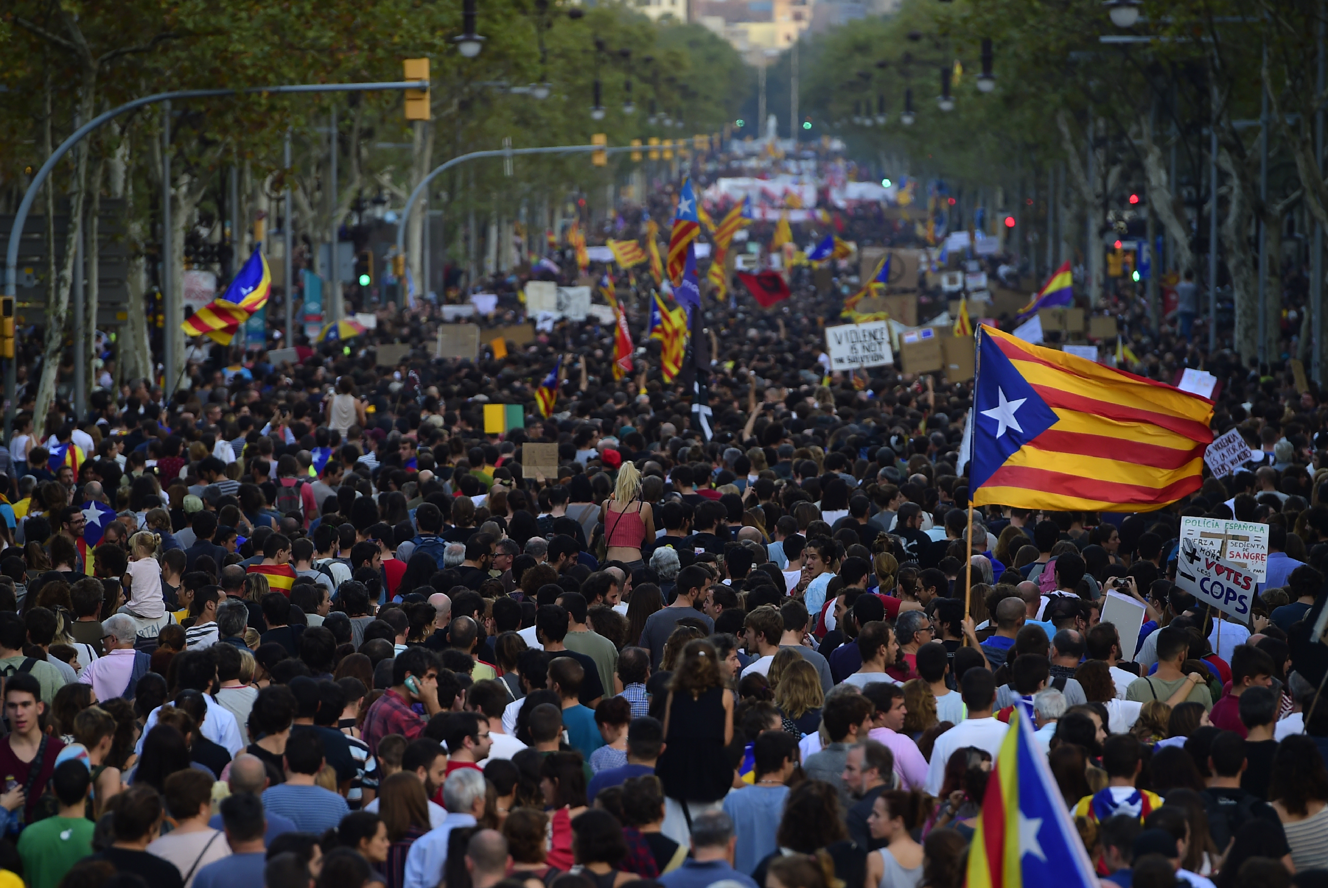 SPAIN-CATALONIA-POLITICS-STRIKE
