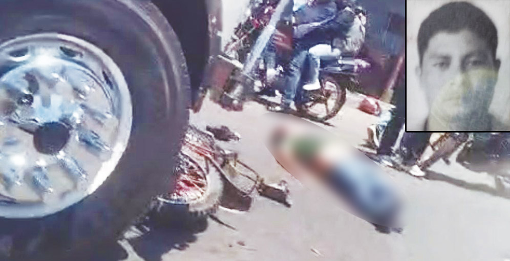 Motociclista muere tras impactar contra volqueta
